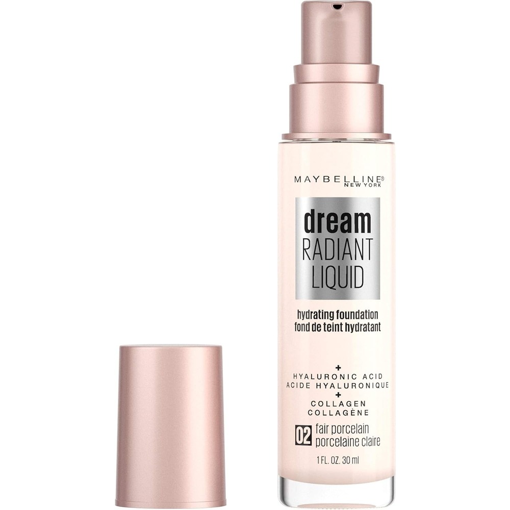 Maybelline Dream Radiant Liquid Hydrating Foundation #02 Fair Porcelain